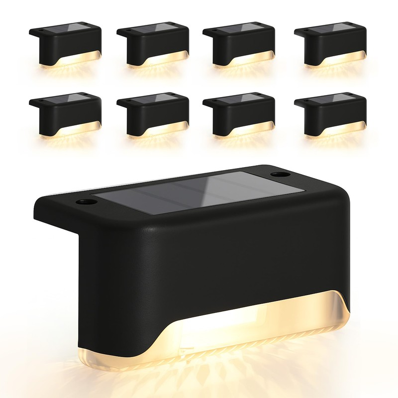 Infinite Basics 8-Pack Solar Led Deck & Step Weatherproof Lights