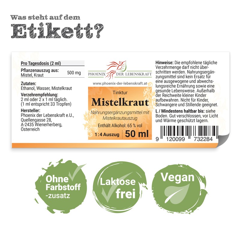 Mistletoe 50 ml Tincture in 1:4 Extract