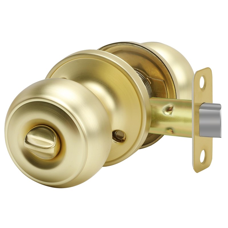 goldenwarm Gold Interior Door Knobs, Interior Door Knobs Bedroom, Brass