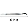 TAODAN 3PCS Premium Stamp Tweezers Set Stainless Steel with Rubber