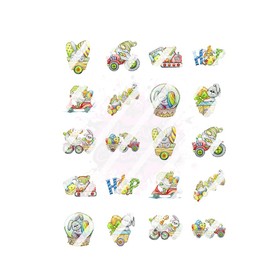 Easter Gnomes Nail Art Decals - Waterslide Nail Decals