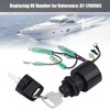 Aramox Boat Ignition Key Switch for Outboard Remote Control Box