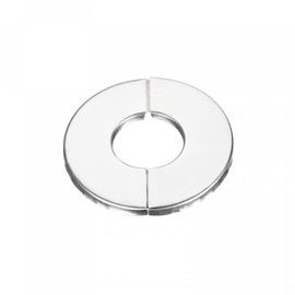 sourcing map Wall Split Flange, 201 Stainless Steel Round Escutcheon Plate for 27mm Diameter Pipe