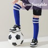Youth Soccer Socks Kids Athletic Socks 10-14 Years Striped Cushion