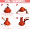 #7 High Temp Silicone Chimney Boot for Metal Roof, Fit