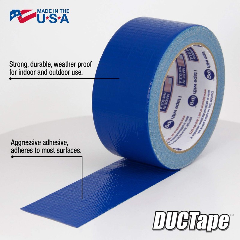 IPG JobSite DUCTape, Colored Duct Tape, 1.88" x 60 yd,