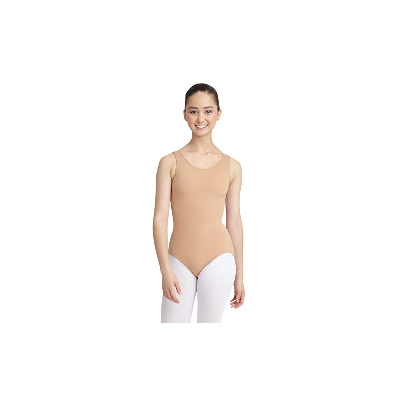 Capezio Women's Team Basic Tank Leotard, Light Suntan, Medium