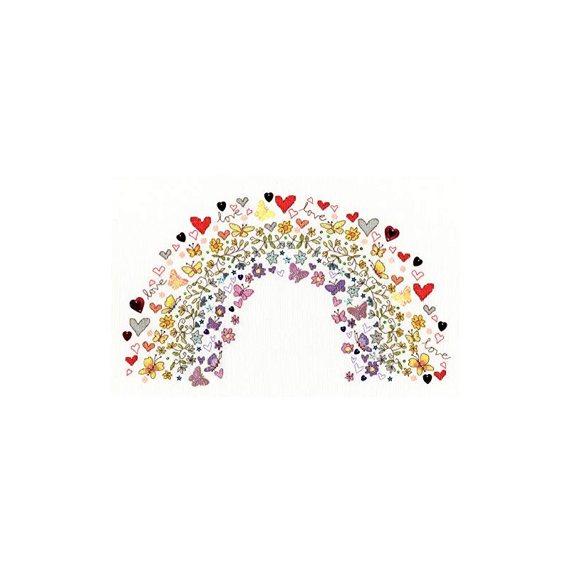 Bothy Threads Beautiful Rainbow Cross Stitch Kit