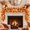 Guirnaldas de otoño,Guirnalda de hojas de arce artificiales, Decoración de