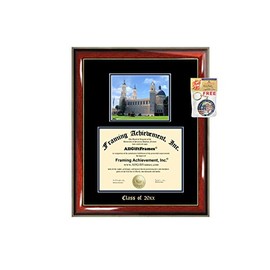 Diploma Frame Big University San Francisco USF Graduation Gift Case Embossed Picture Frames Engraving Degree Graduate Bachelor Masters MBA PHD Doctorate School