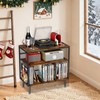 VyGrow Record Player Stand, 3-tier Vinyl Record Storage Cabinet with