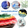MINGGUXIUYI Natural 100% Silk Embroidery Thread, 960 Yards, 8 Colors