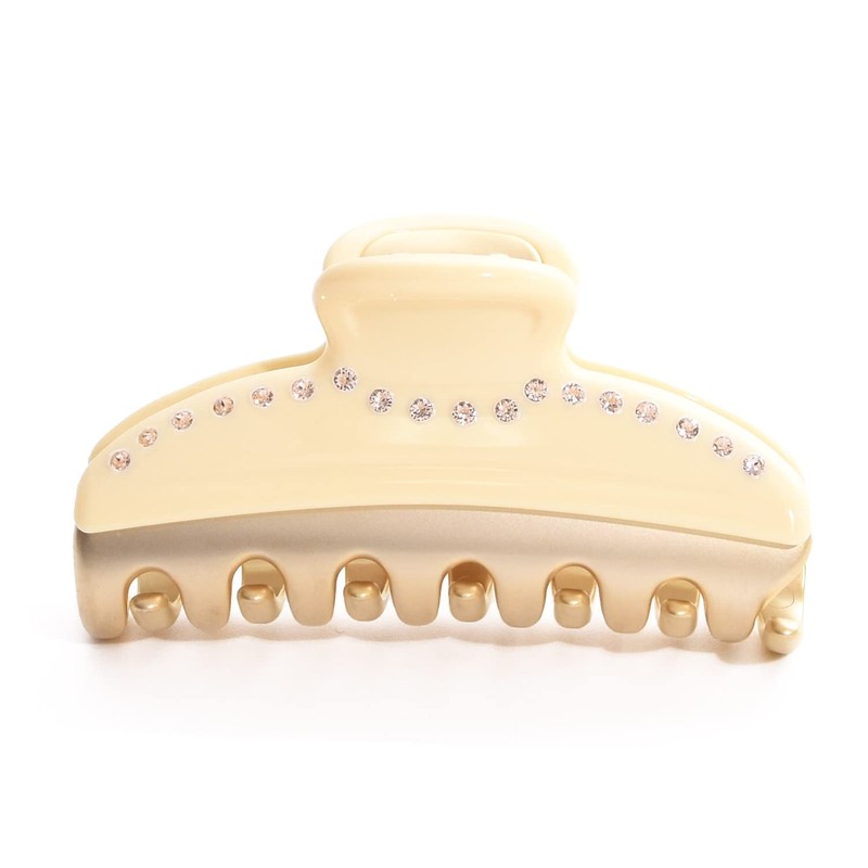 ALEXANDRE DE PARIS ICCM-15571-03 (BLANC NAT/OR(P1)) Hair Clip Barrette