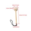 Bstinay 1.6x36cm Beige Gong Mallet Wooden Core with Velvet Head