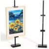 mipintura Stylish Tabletop Picture Frame Stand, Adjustable Metal Easel for