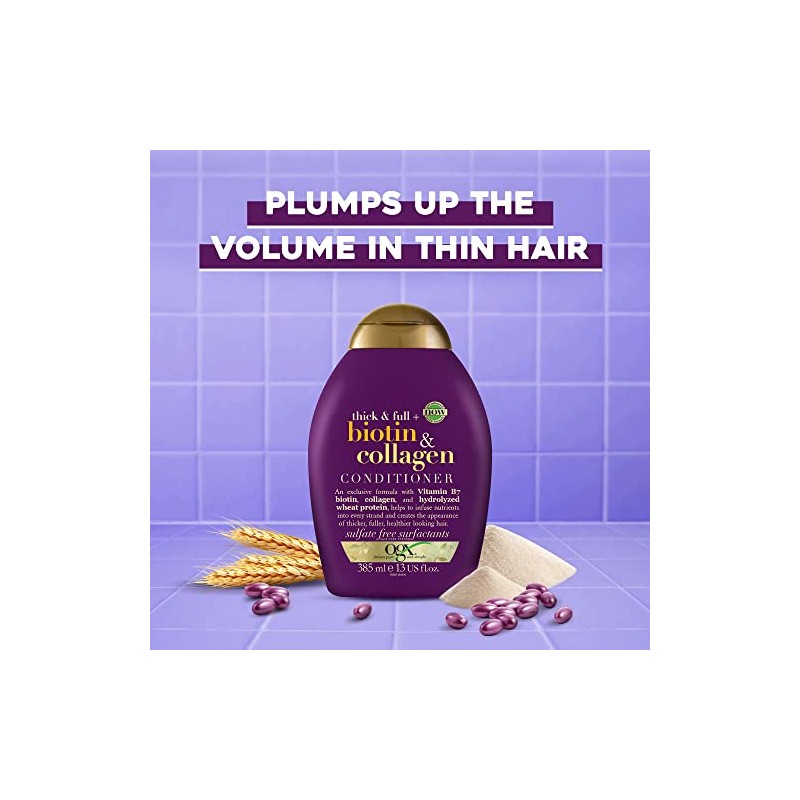 OGX Thick & Full Biotin & Collagen Conditioner, 13 Ounce