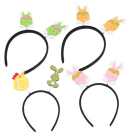 BESPORTBLE 4pcs Cute Cartoon Pattern Easter Hairband for Delicate Headband Chic and Lightweight for Festival Parties and Celebrations Adds Unique Easter Atmosphere
