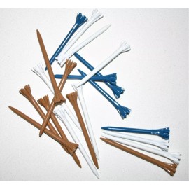 Kemper Golf Tees Flytee, ZeroFriction, Biotee, Classic Cup & Epoch-30/15 tees - 3 1/4", White, Classic Cup