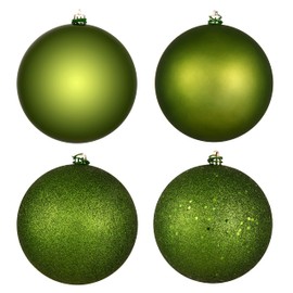 Vickerman 2.75" Juniper Green 4-Finish Ball Ornament Set. Includes 20 Ornaments per Box.