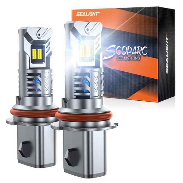 SEALIGHT 9007/HB5 Fog Lights Bulb, 30000LM High Power, 6500K Cool