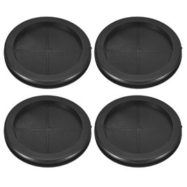 sourcing map 4Pcs Rubber Grommets 3-1/8" (80mm) Drill Hole, 2-3/4" (70mm) ID Double Sided Hole Plugs Ring Gasket for Firewall Cable Wire Protecting, Black
