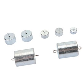 Peso con Doble Gancho, Peso con Gancho, Duradero, Práctico Juego de 7 Piezas con Estuche de Almacenamiento para Trabajos de Laboratorio de Física