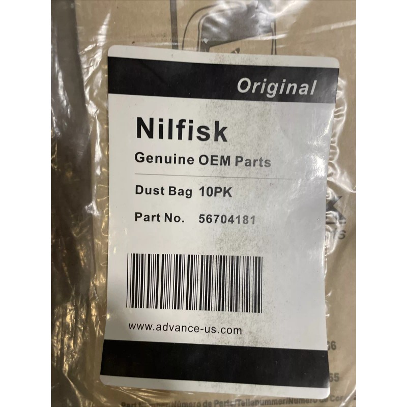 Nilfisk 10 NILFISK OEM Original Vacuum Bags 56704181 Carpetwin 14