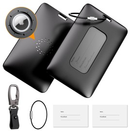 Rorobin Luggage Tag, AirTag Case, Tracking, Suitcase Tag, Multifunction, Hidden AirTag Storage, Write Your Name and Contact Method, Shock Resistant, Drop Prevention, For Backpack, Backpack, Belt,