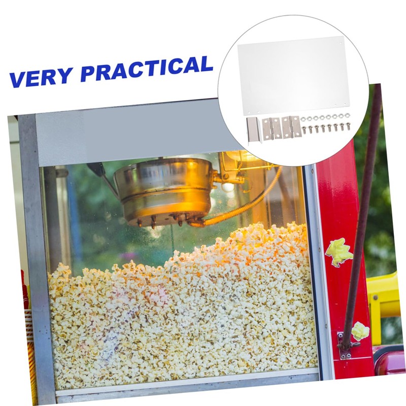 HOLIDYOYO 2pcs Popcorn Machine Door Panel Replacement Clear Protective Panel