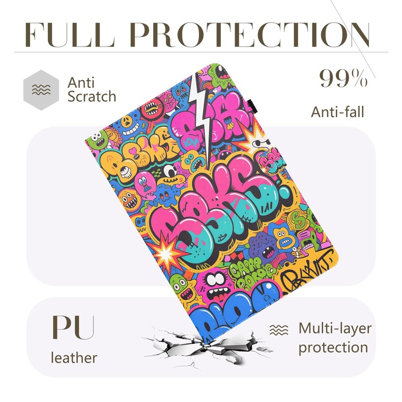 Bemoloon PU Universal Case for 10 Inch Tablet with Vivid