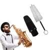 Saxophone Mouthpiece Plastic Soprano Treble Saxophone Whistle Brush Musical Instrument