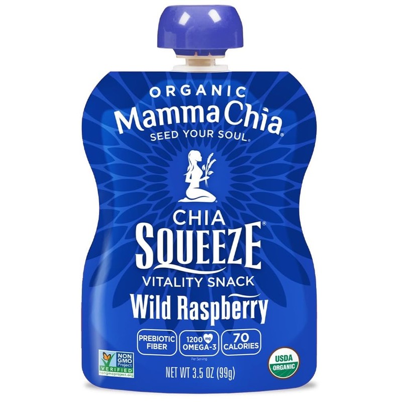 Mamma Chia Squeeze 5 variety (10 pack) Wild Raspberry,Green Magic,Blackberry
