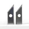 2pcs Carbide Insert Cutters 27x9x1.5mm, for Replacement Inserts V-Groove 60-Degree