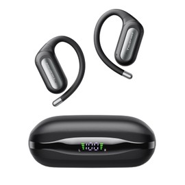 truefree Audífonos Inalámbricos Bluetooth 6.0 Open-Ear, Audífonos Oído Abierto 17mm Diafragmas con ENC, Carga Rápida para 40 Horas de Reproducción, IPX5 Modo Gaming de Baja Latencia y Conexión Multip