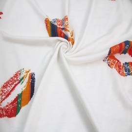 60" Wide Printed Poly Spandex French Terry Brushed Fabric (210 GSM), Medium Weight, 4-Way Stretch, Soft & Warm for Apparel, Hoodies, Sweatshirts, Joggers & DIY