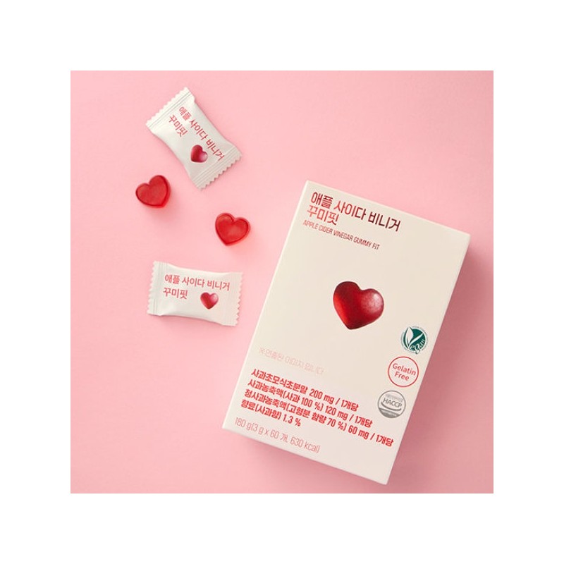 Radimary Apple Cider Vinegar Gummifit (1 box/60 gummies) / 라디메리