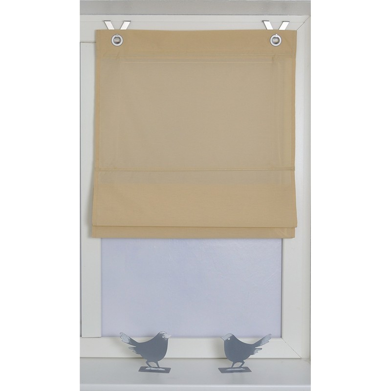 Kessy Bessy Roman Blind, White, Natural, Grey, Green Marc Eyelet