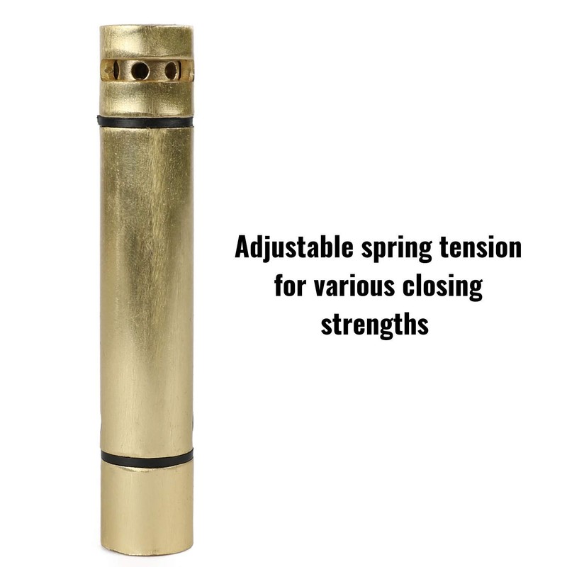 Houseables Self Closing Door Hinges, Mortise Spring Hinge, 5/8" Radius