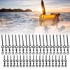 VBESTLIFE Fishing Hook, Stainless Steel Carp with Bait Screw Rotation,