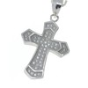 SpringNahal Silver Jesus Christian Prayer Cross Charm Pendant Necklace for