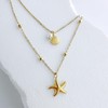 1 Pcs Shell Starfish Necklace and 1 Pcs Bracelet Adjustable