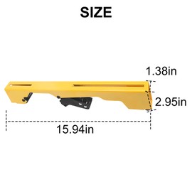 deawater 1SET N087371 DW7231 Miter saw workstation tool mounting bracket compatible with for DeWalt DWX724, DWX725, DWX725B DW723, 12 inch Blade Length, Retractable Clamps DW7231 DE7030 DE7025-XJ