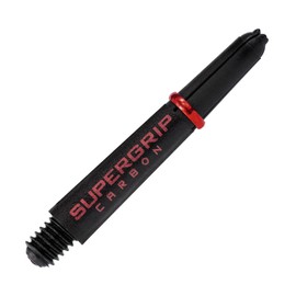Harrows Supergrip Carbon Red Shafts, Increased Aerodynamic Flow, Dart Shafts, 3 Shafts Per Pack, 3 Packs Included (Total 9 Shafts)... (Midi)