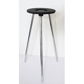 Cast Iron Tripod Support Ring for Lab Bunsen Burner, Support Table, Height 9", Ring Out Diameter 3.5"