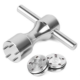 Gofotu Golf Weight 2pcs 5g/10g/15g/20g/25g/30g/35g/40g/45g Golf Weights Wrench Kit Fit Titleist Scotty Cameron Putter Newport (2pcs 10g+Wrench)