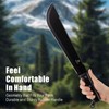 REAT Machete with Saw, 17" Full Tang Machete with Sheath,