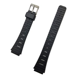 NewLife 14mm Black Rubber Watchband | Comfortable and Durable PVC Material Replacement Wrist Watchstrap that brings to Any Watch for Women