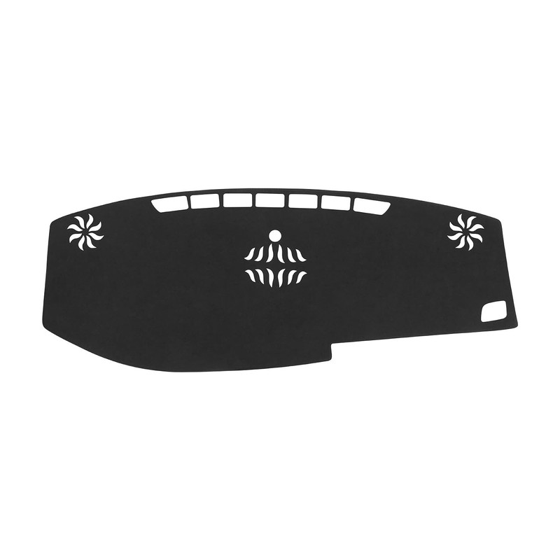 BIBLOZ Dash Cover for Toyota Sienna 2015-2020 Accessories Black Flannel