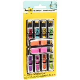 Post-it 240 Multi Color Sign Here Message Flags for Document Signatures and Highlights