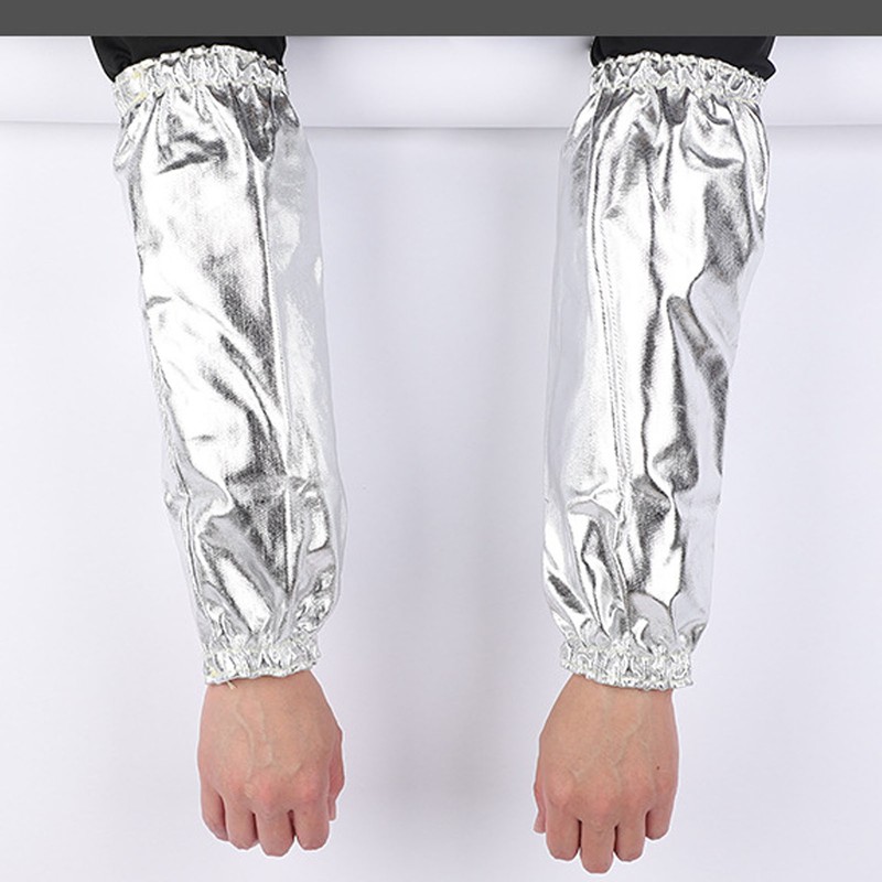 1 Pair Arm Oversleeves Insulated High Temperature Resistant Aluminum Foil